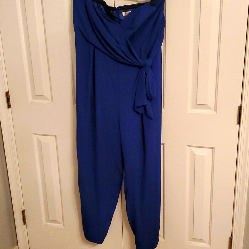 Monif C Jumpsuit with Tie Sash